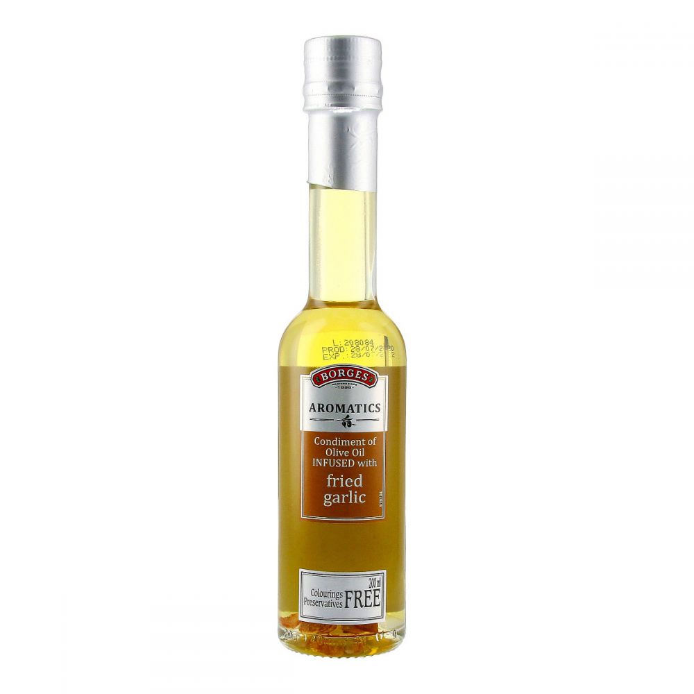Borges Aromatic Olive Oil With Fried Garlic 200ml