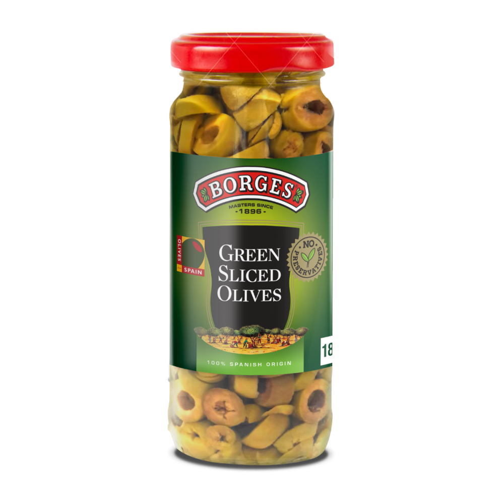 Borges Sliced Green Olives 340g
